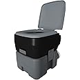 Reliance Products Flush-N-Go 3320 Portable Flushing Toilet 2.5 Gal, black/grey/white (9233-20) Color may vary