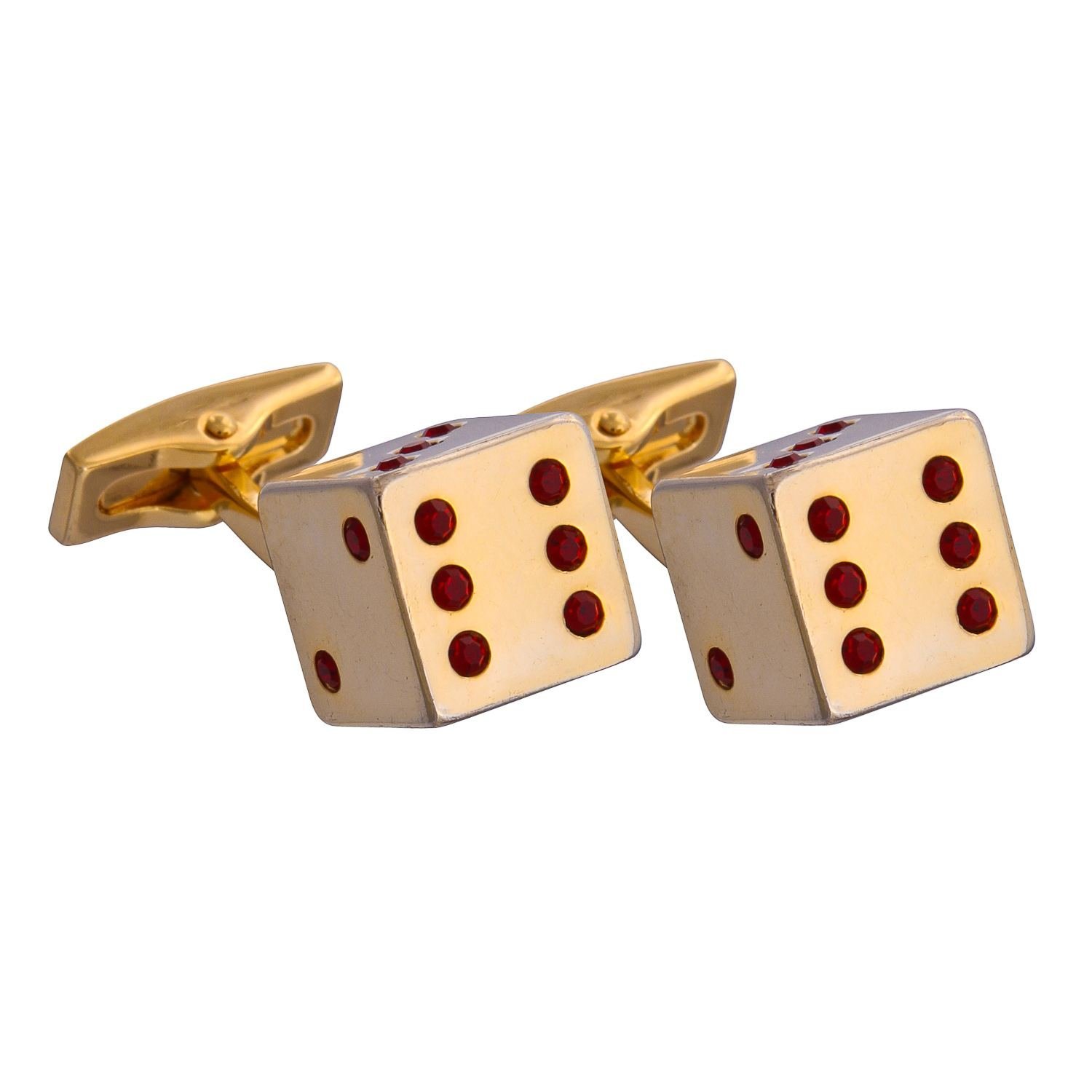 Gold Dice Cufflinks
