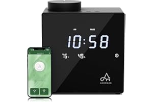 2026 Smart Waterless Diffuser, 2000 Sq.Ft Cold Air Scent Machine with Clock & Environmental Display | 7 Fragrance Levels, 9 T