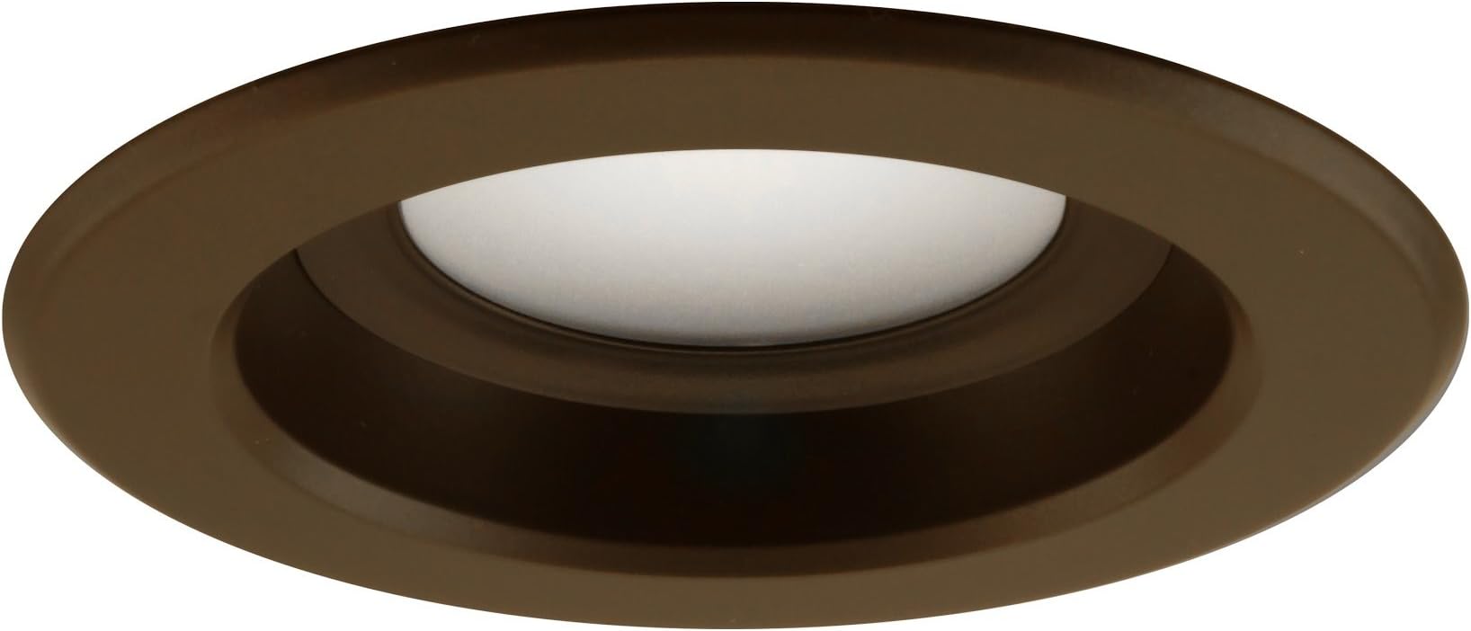 NICOR Lighting Dimmable 3000K LED Recessed Downlight Retrofit Kit for 4-Inch Housings, Oil-Rubbed Bronze (DLR4-27-120-3K-OB)