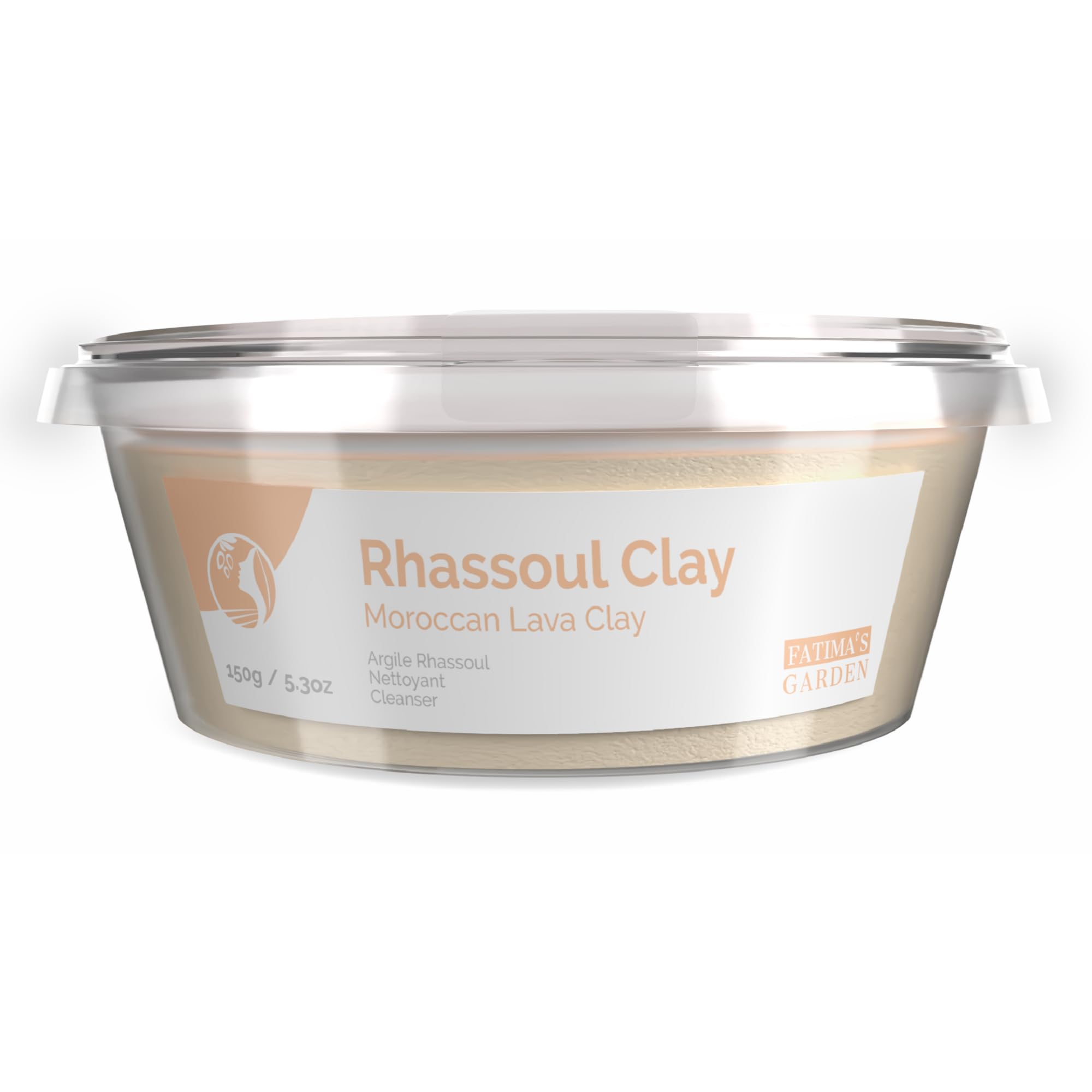 Fatima's Garden Rhassoul Clay - Natural Detox Clay for Skin & Hair, 150g
