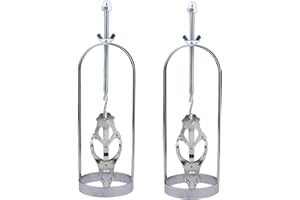 Stainless Steel Nipple Clamps for Women - Adjustable BDSM Nipple Clips with Weights, Non-Piercing Butterfly Clamps for SM Bon