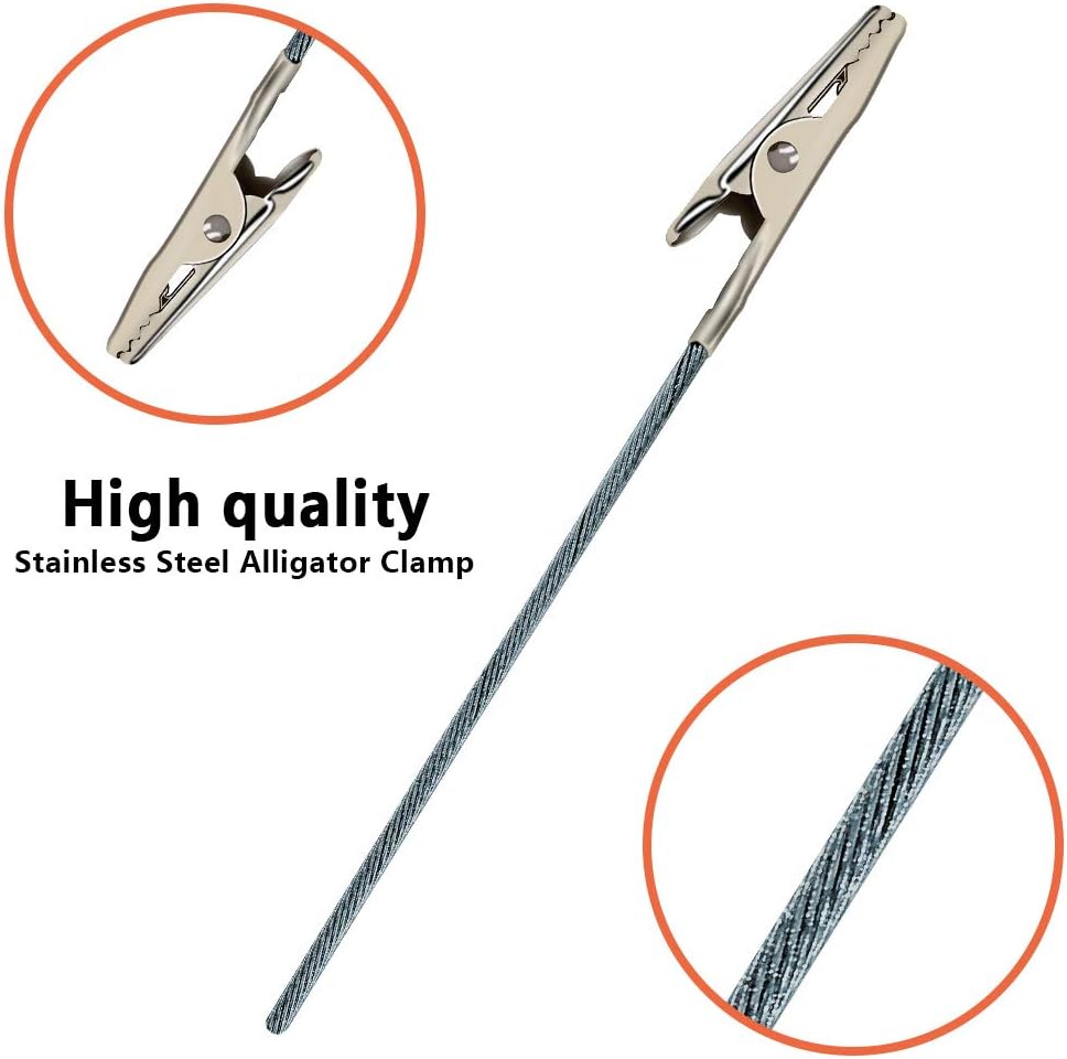JABINCO Set of 50 Metal Wire Alligator Clamp Long-Tailed Alligator Iron Clip Clasp for DIY Card Photo Memo Clip Holder 6inch (150mm): Home & Kitchen