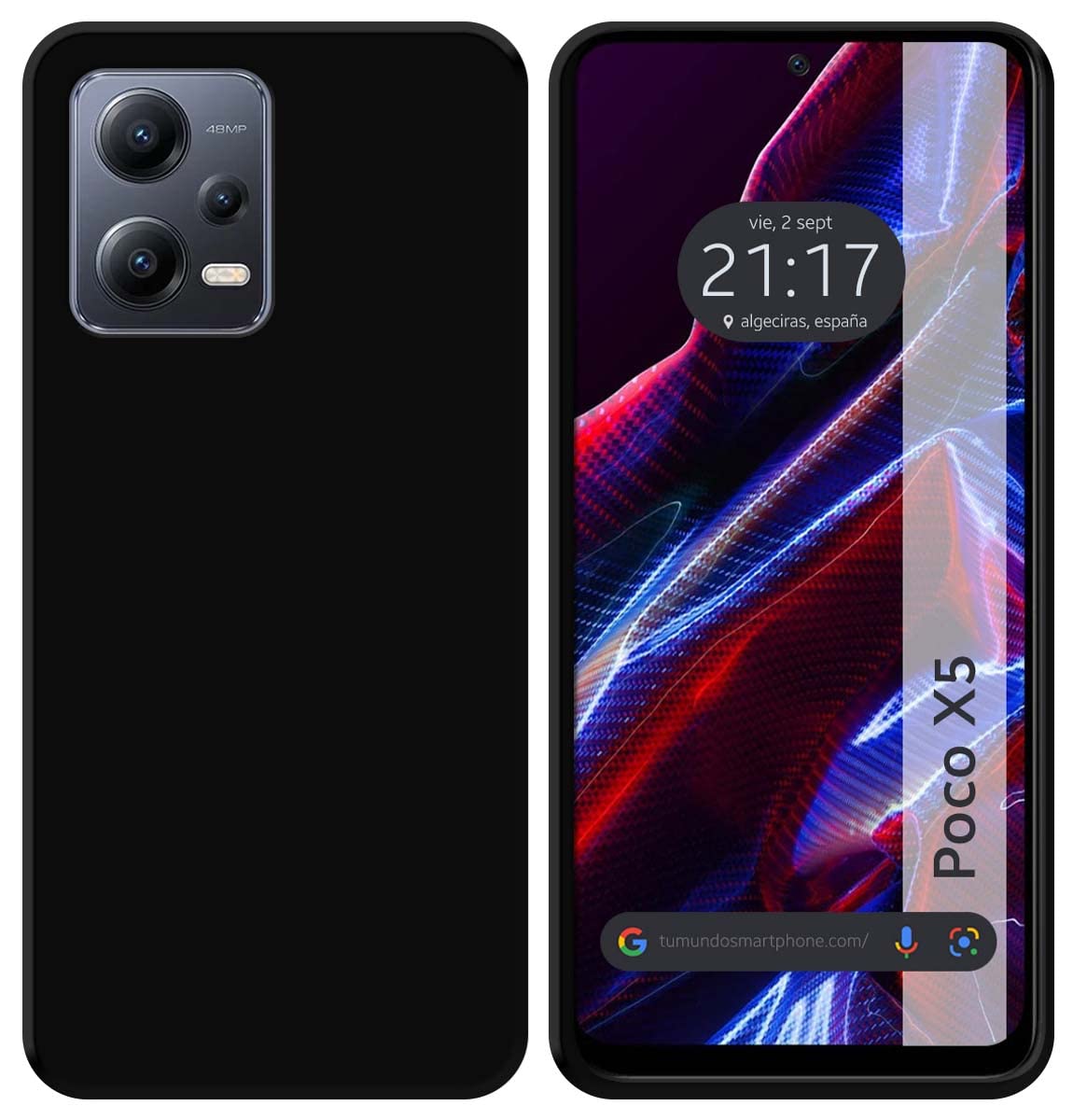 Tumundosmartphone Silicone Gel Case TPU Black for Xiaomi Wenig X5 5G