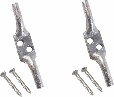 SUL Galvanised Cleat Hook 100mm Heavy Duty for Rope Cord Trailer Washing Line