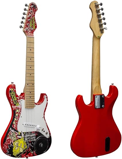 Junior Electric Guitar Strap
 - Spongebob Squarepants 3 4 Electric Junior Guitar Set With Built In Speaker Bag Strap Amazon Co Uk Musical Instruments