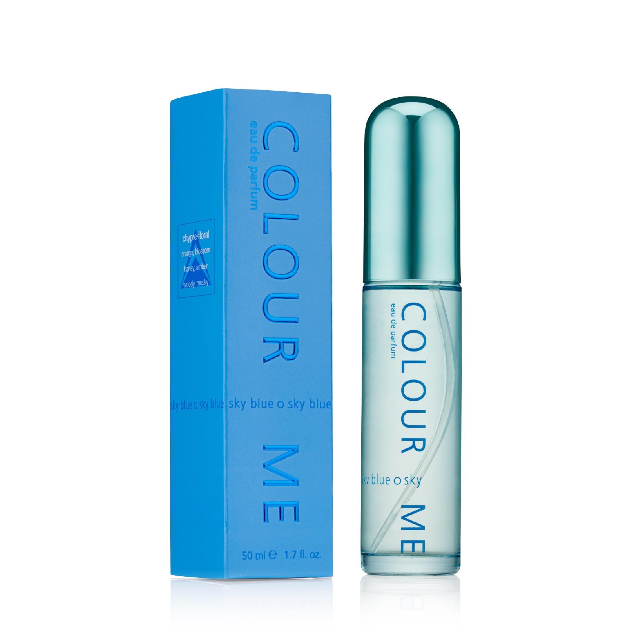 COLOUR ME Sky Blue Perfume for Women. 50ml Eau de Parfums Luxury Fragrance - Ladies Perfume, Long Lasting Womens Perfumes by Milton-Lloyd