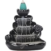 Handmade Backflow Incense Holder, Incense Burner Ornament, Ceramics Waterfall Incense Seat, Zen Decor