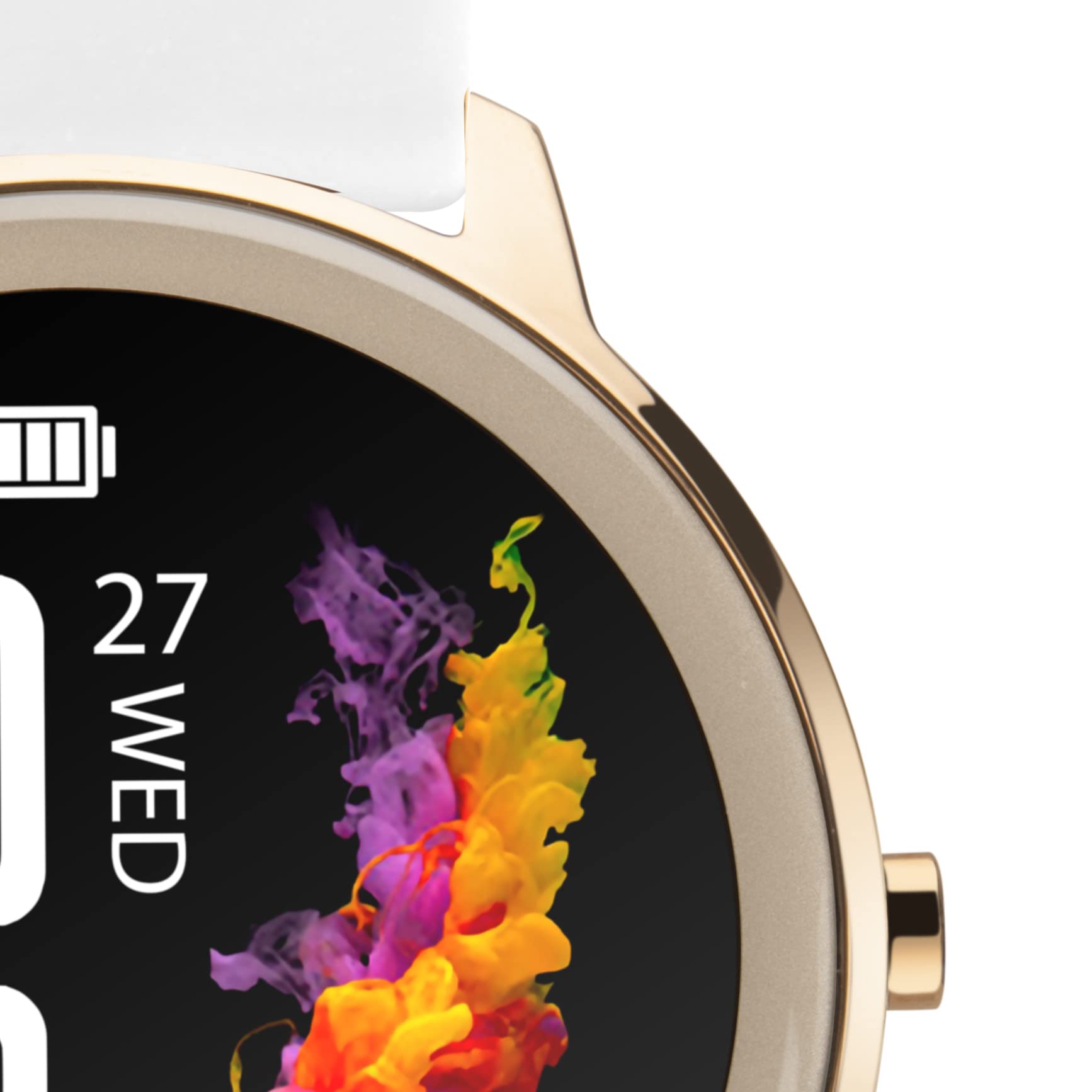 Sekonda Flex Womens 42 mm Smart Watch with Heart Rate and Sleep Monitor, Daily Activity, Sports, Music, Weather and Message Functions with Silicone Strap