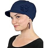 Hats Scarves & More Chemo Headwear for Women Summer 100% Cotton Newsboy Cancer Hats 50+ UPF Sun Protection Brighton