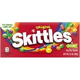 SKITTLES Original Chewy Candy Theater Box, 3.5 oz Individually Wrapped Boxes (Pack of 12) for Movie Nights, Road Trips &amp; Sharing