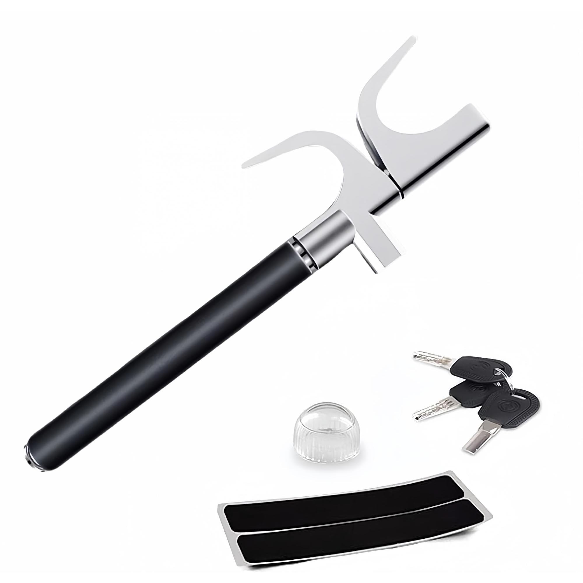 Guangyu Steering Wheel Lock, Mioke Universal Anti-Theft Clamp Heavy Duty Vehicle Safety Rotary Adjustable Lock, Car T-Lock