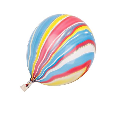 Toyvian 100 Stücke Aluminium Folienballons Marmor Luftballons Dekorative für Hochzeit Geburtstag Party Dekoration 12 Zoll (Multicolor)