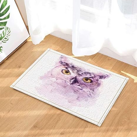 Amazon.de: FENG Tierische dekorativ bemalte Eule Kinder Bad Teppich wc