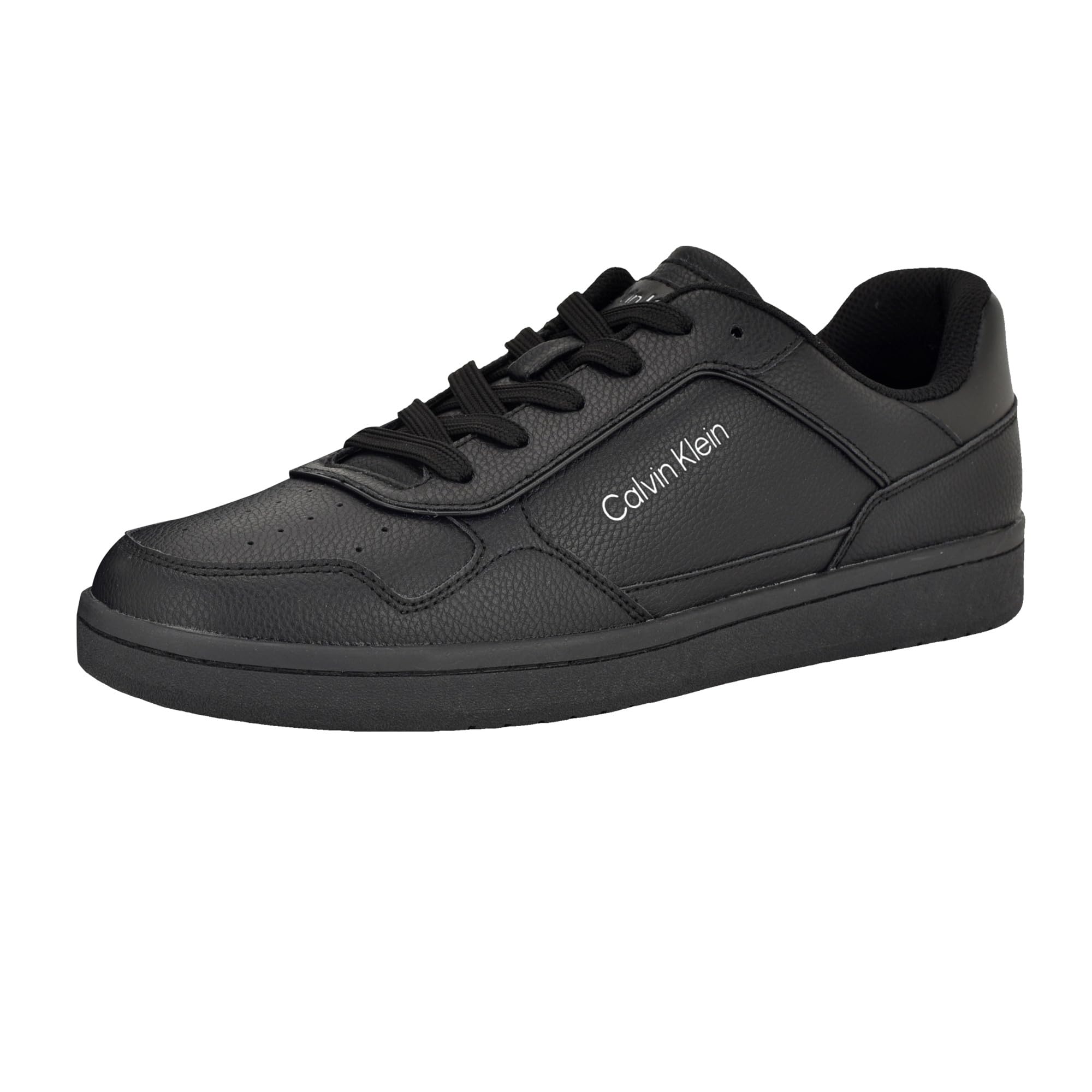 Calvin Klein Men's Landy Sneaker, Black/White 002, 8 Image