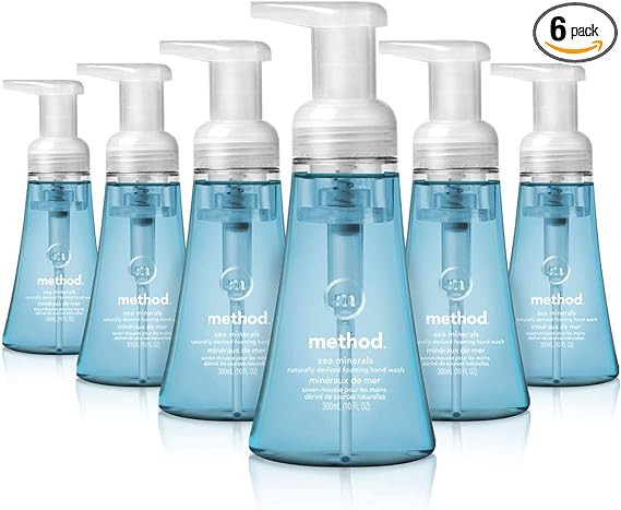 Method Foaming Hand Soap, Sea Minerals, 10 Fl Oz (Pack of 6)