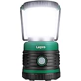 Lepro 1500lm Camping Lantern, Super Bright Camping Light with 4 Light Modes, IPX4 Waterproof, 3 D Battery Powered Lantern Fla