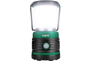 Lepro 1500lm Camping Lantern, Super Bright Camping Light with 4 Light Modes, IPX4 Waterproof, 3 D Battery Powered Lantern Fla