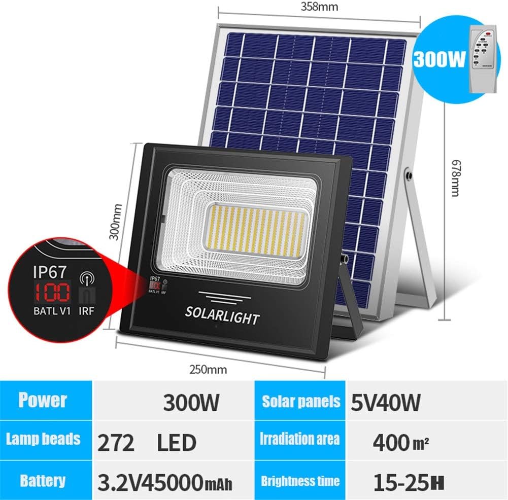 Solar Proyectores Led Exterior, Al Aire Libre Luz Jardín Super ...