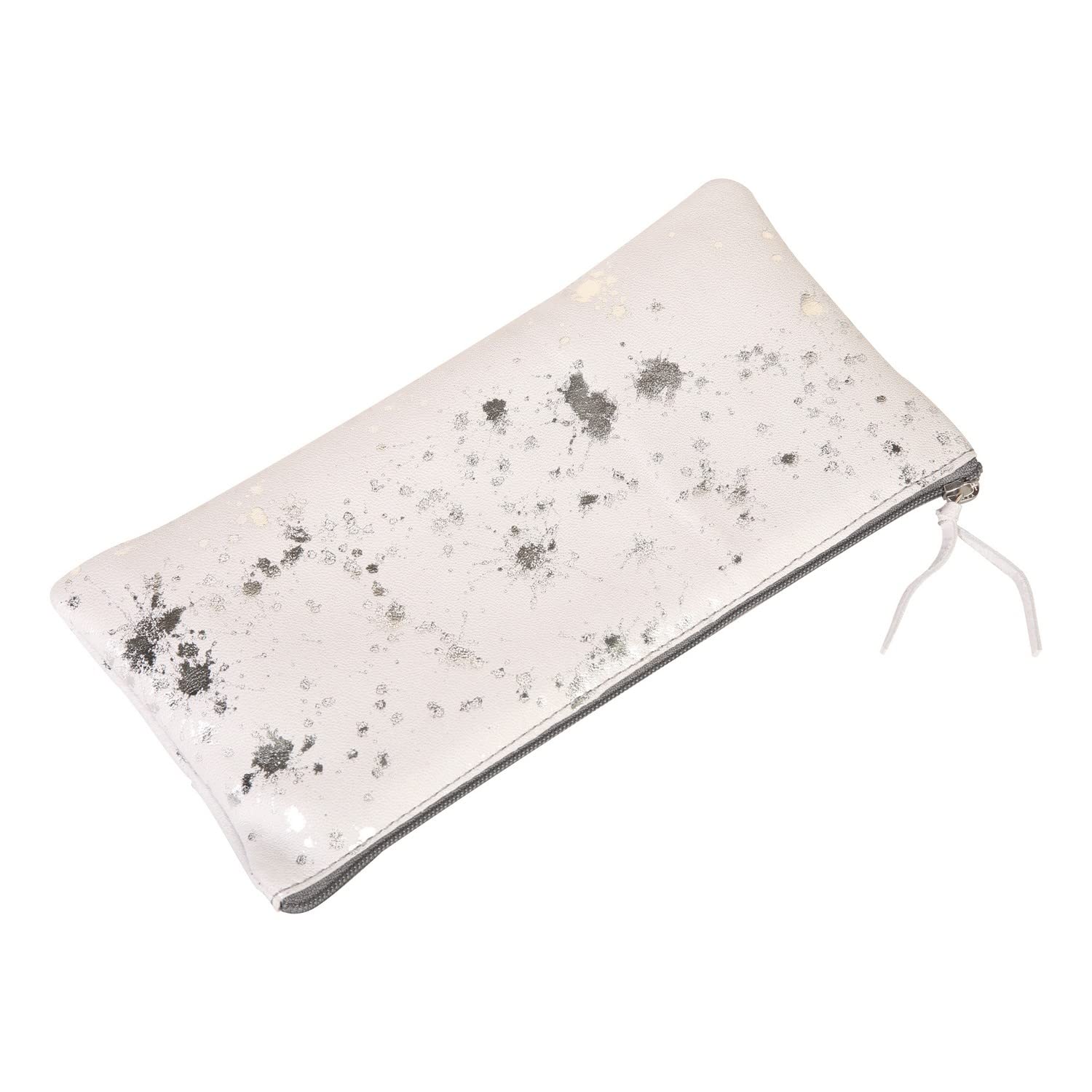 Clairefontaine Cosmicuir Pencil Cases, 22 cm, Silver (Argento)