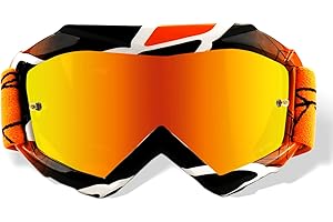 NENKI Youth & Kids Motocross Goggles - Dirt Bike & MX Motorcycle Off Road Goggles with Anti Fog UV Protection Lens
