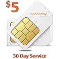SpeedTalk Mobile $5 Prepaid GSM Sim Card for GPS Tracking Pet Senior Kid Child Car Smart Watch Devices Locators 30-Day Wirele