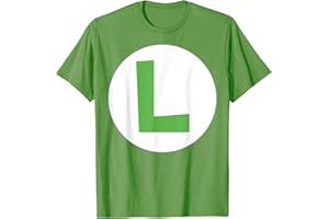 BLHOLIFE Nintendo Super Mario Luigi Icon Costume T-Shirt