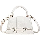 Ayliss Micro Mini Crossbody Handbag Women's Purse Clutch Cute Mini Trendy Bag Top Handle PU Leather Shoulder Bag