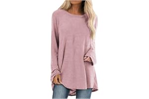 Aniywn Women's Plus Size Sweatshirt Tops Ladies Baggy Short/Long Sleeve Thin Solid/Printing Pullover Blouse T Shirts