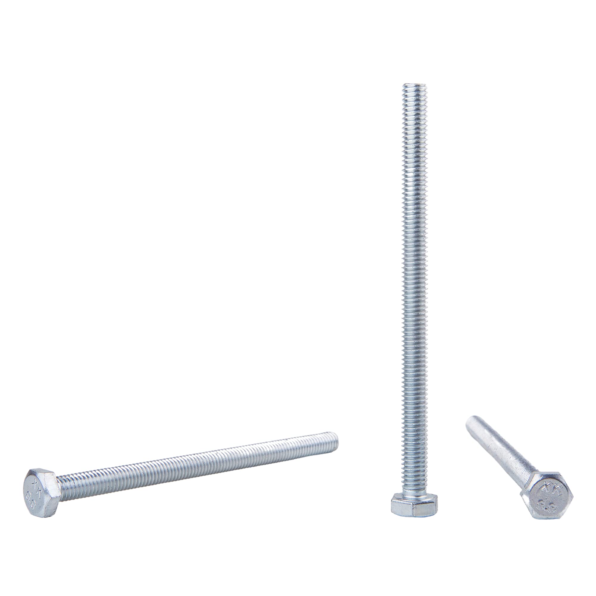 (Pack of 30 pcs) DIN 933 Zinc Plated Steel Hexagon Bolts M6 x 90 mm 8.8 Grade, Hex Screws, Fully Threaded, Hex Head, Tap Bolt (30, M6 x 90 mm)