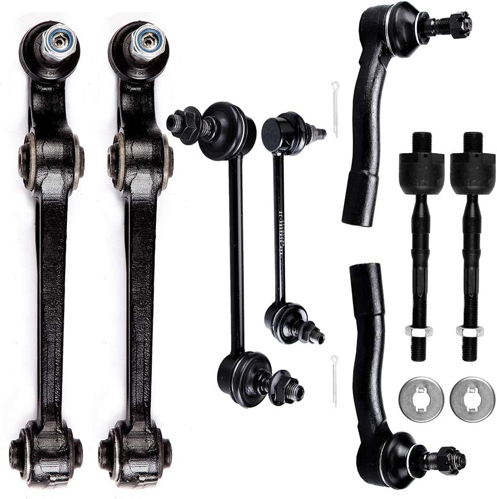 INEEDUP NEW 8 Set of Control Arms Ball Joints Assembly-Forward Lower Outer Tie Rod Ends Front Sway Bar End Links ront Inner Tie Rod Ends Compatible with for 2003-2007 Mazda 6