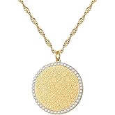 Qitian Islamic Jewelry Gifts for Women Muslim Pendant Gold Allah Arabic Necklaces Ayatul Kursi Necklace Islam Eid Ramadan Gifts for Women Men