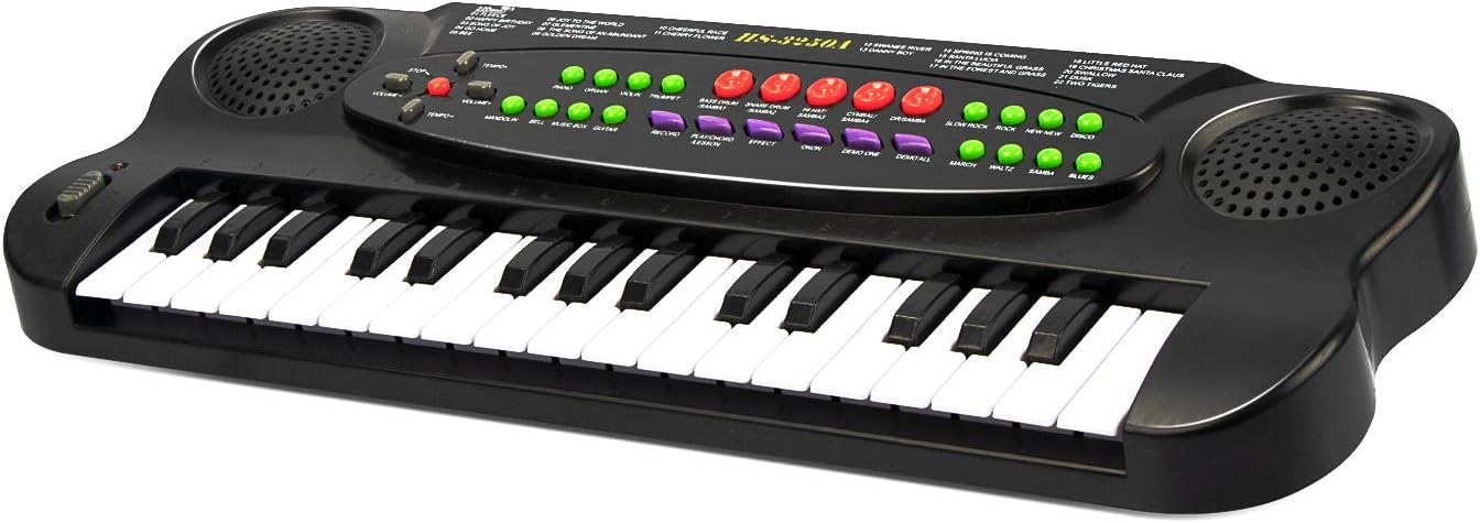 "ZJTL 61-Key Digital Electric Piano Keyboard &Music Stand &microphone- Portable Electronic Keyboard (Kids & Adults)