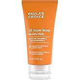 Paula's Choice C5 Super Boost Face Moisturizer with 5% Vitamin C & Squalane, Daily Face Lotion for Discoloration, Uneven Tone, Fine Lines & Breakout-Prone Skin, Fragrance-Free