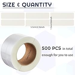 500 Pieces Clear Labels Label Protector Clear