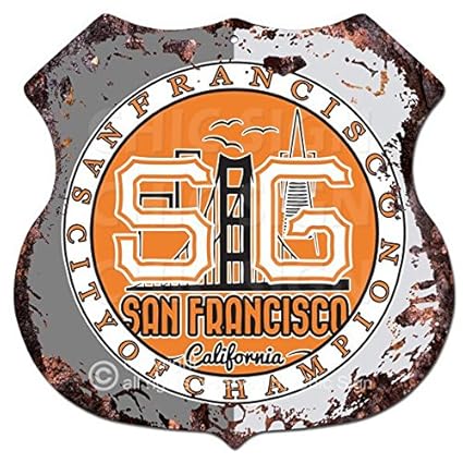 Amazoncom Chic Sign San Francisco Logo Vintage Retro