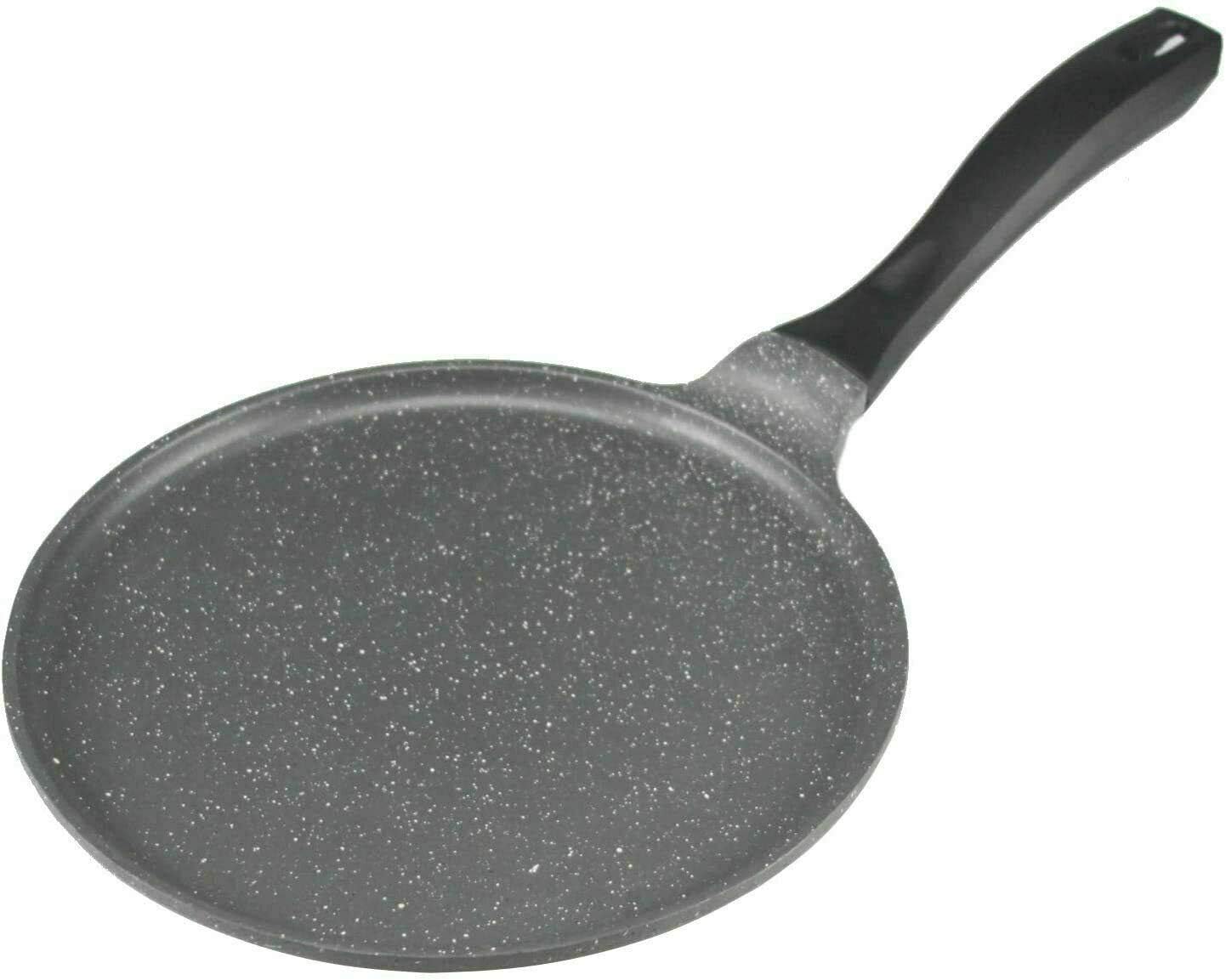 Non Stick Die Cast Pancake Maker Crepe Pan Roti Dosa Marble Coated Tawa 30 cm