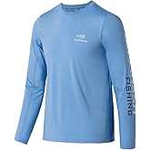 BASSDASH Youth Fishing T Shirts UPF 50+ Long Sleeve Performance UV Protection Tee for Boys Girls