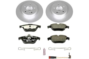 Power Stop ESK5625 Rear Euro-Stop Brake Kit Mercedes and 1 Rear Sensor Wire For Mercedes-Benz C250 2012-2015, Mercedes-Benz C300 2008-2012 [Model Specific]