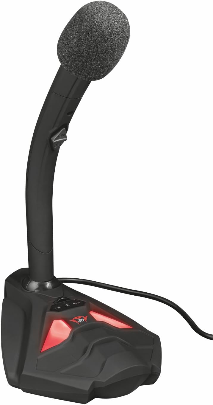 Trust Gaming GXT 211 Reyno USB Microphone for PC and Laptop - Black