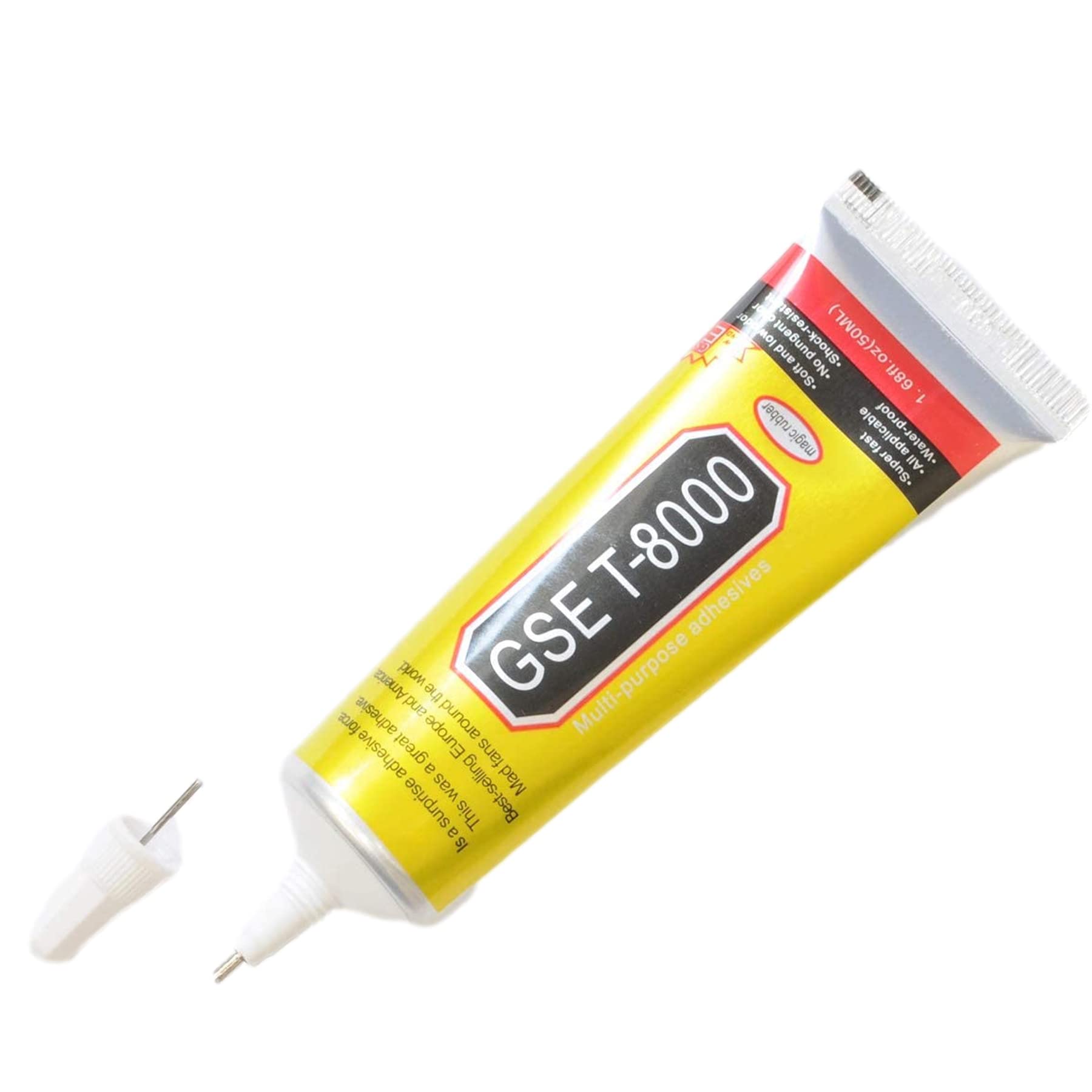 MYmama 手芸用ボンド 極細ノズル 多目的 強力 ボンド T-8000 接着剤 がま口用 アクセサリー ラインストーン (50ml・1本) の商品画像
