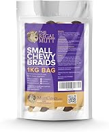 The Regal Mutt Small Braid Chews 1kg Bag - Natural Rawhide Dog Treat view 8