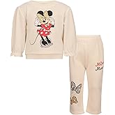 Magic Threadz Disney Clothes Baby Girls Sweatshirt & Pants Set – Marie, Lilo & Stitch, and Minnie Mouse Outfit Set (12M–24M)