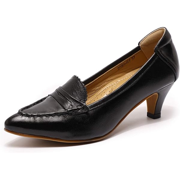 Amazon.com | Mona flying Womens Leather Comfortable Pointed Toe