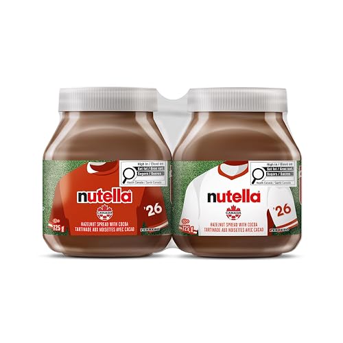 NUTELLA Hazelnut Spread with Cocoa for Breakfast; 725 Grams Jar; 2 Pack; 1450 Grams