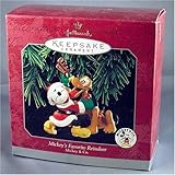QXD4013 Mickey's Favorite Reindeer Mickey and Co. 1998 Hallmark Keepsake ornament