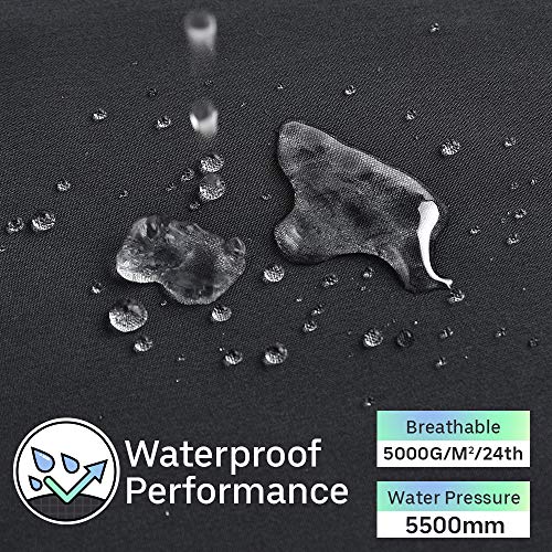 image for Toomett Women Hiking Snow Waterproof Winter Black Cargo Softshell ski 