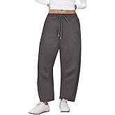 RITERA Plus Size Pants for Curvy Women Barrel Legs Sweatpants Drawstring Wide Leg Pants Lounge Trousers with Pockets XL-5XL