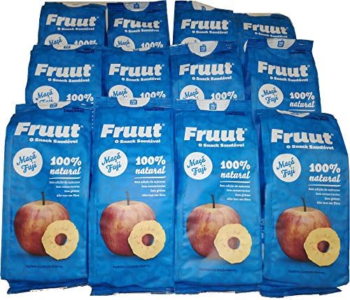 100% Natural Dehydrated Fuji Apple (Pack of 12 x 60g)