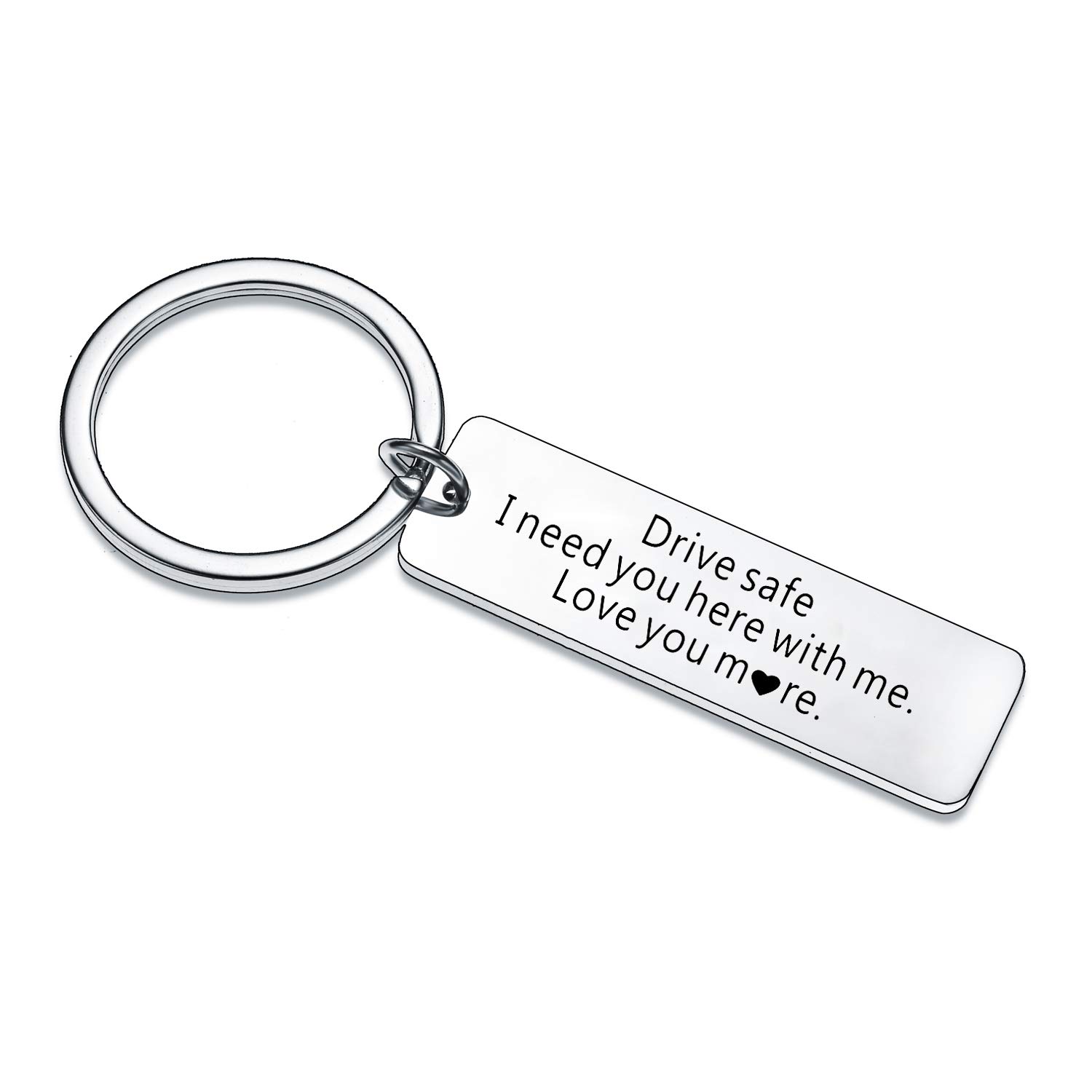 Waeceip Drive Safe Handsome Keyring I Love You Gifts For Husband Dad Boyfriend Keychain Valentines Day Gifts For Dad Men (Style 05-Drive Safe)